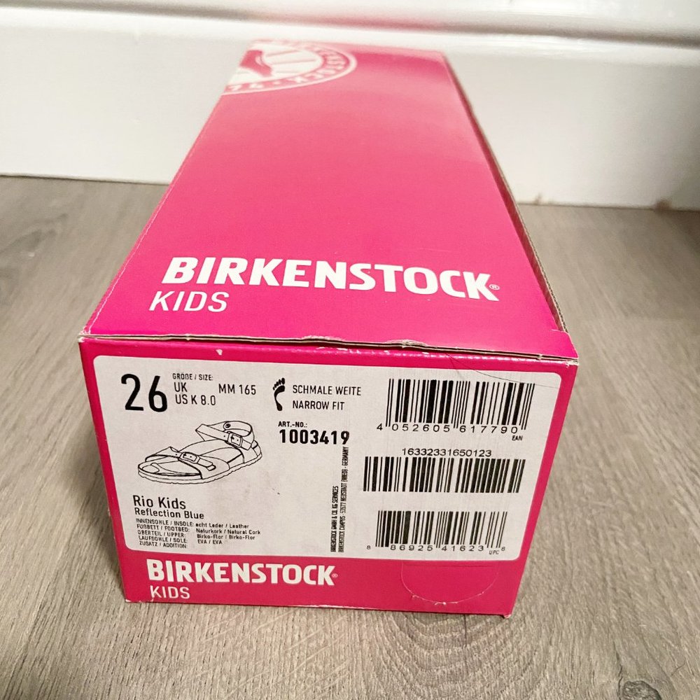 Birkenstock Kids Size 8 Empty Shoe Box